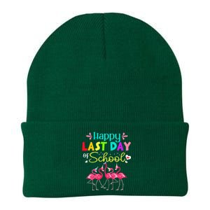 Last Day Of School Flamingo Kindergarten funny Teacher Knit Cap Winter Beanie