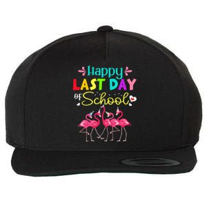 Last Day Of School Flamingo Kindergarten funny Teacher Wool Snapback Cap