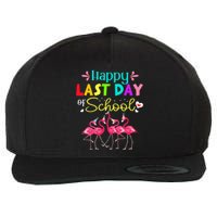 Last Day Of School Flamingo Kindergarten funny Teacher Wool Snapback Cap