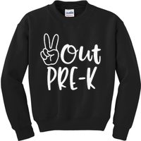 Last Day of School Peace Out PreSchool funny Pre-K Teacher Kids Sweatshirt