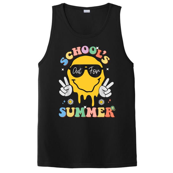 Last Day Of School Schools Out For Summer Teacher PosiCharge Competitor Tank