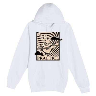 Lindy Day Practice Never Ends Premium Pullover Hoodie