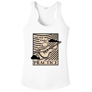 Lindy Day Practice Never Ends Ladies PosiCharge Competitor Racerback Tank