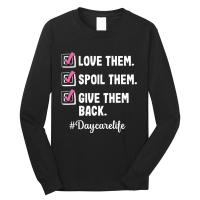 Love Daycare Provider Childcare Teacher Appreciation Long Sleeve Shirt