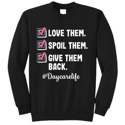 Love Daycare Provider Childcare Teacher Appreciation Sweatshirt