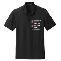 Love Daycare Provider Childcare Teacher Appreciation Dry Zone Grid Polo