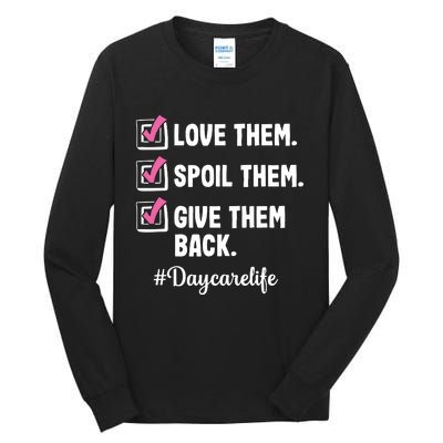 Love Daycare Provider Childcare Teacher Appreciation Tall Long Sleeve T-Shirt