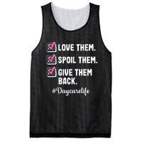 Love Daycare Provider Childcare Teacher Appreciation Mesh Reversible Basketball Jersey Tank