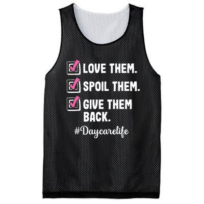 Love Daycare Provider Childcare Teacher Appreciation Mesh Reversible Basketball Jersey Tank