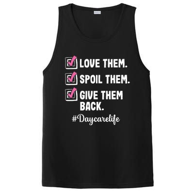 Love Daycare Provider Childcare Teacher Appreciation PosiCharge Competitor Tank