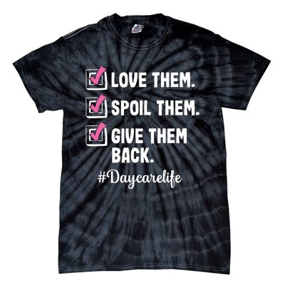 Love Daycare Provider Childcare Teacher Appreciation Tie-Dye T-Shirt