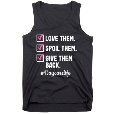 Love Daycare Provider Childcare Teacher Appreciation Tank Top