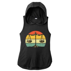 Lawyer Design Paralegal Attorney Lovers Ladies PosiCharge Tri-Blend Wicking Draft Hoodie Tank