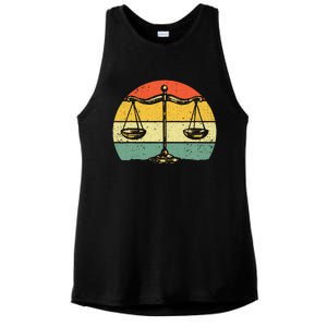 Lawyer Design Paralegal Attorney Lovers Ladies PosiCharge Tri-Blend Wicking Tank