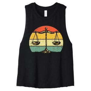 Lawyer Design Paralegal Attorney Lovers Women's Racerback Cropped Tank