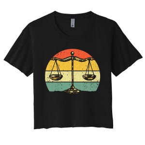 Lawyer Design Paralegal Attorney Lovers Women's Crop Top Tee