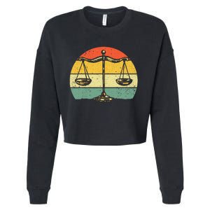 Lawyer Design Paralegal Attorney Lovers Cropped Pullover Crew