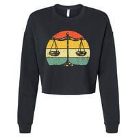 Lawyer Design Paralegal Attorney Lovers Cropped Pullover Crew