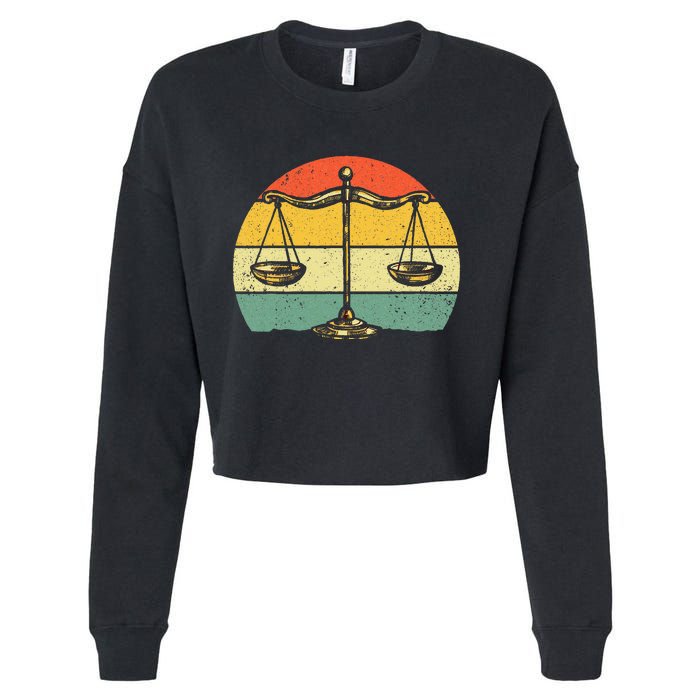 Lawyer Design Paralegal Attorney Lovers Cropped Pullover Crew