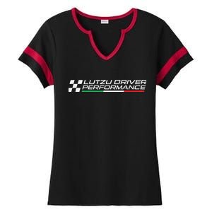 Lutzu Driver Performance Ldp Sim Racing Driver Coaching Ladies Halftime Notch Neck Tee