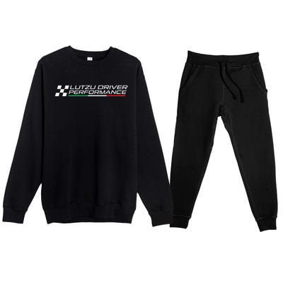 Lutzu Driver Performance Ldp Sim Racing Driver Coaching Premium Crewneck Sweatsuit Set