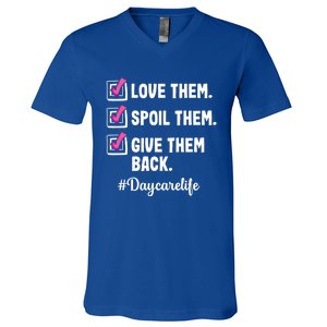 Love Daycare Provider Care Teacher Appreciation Great Gift V-Neck T-Shirt