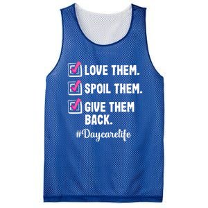 Love Daycare Provider Care Teacher Appreciation Great Gift Mesh Reversible Basketball Jersey Tank