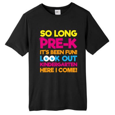 Last Day Pre-K Kindergarten Here I Come Graduation Tall Fusion ChromaSoft Performance T-Shirt