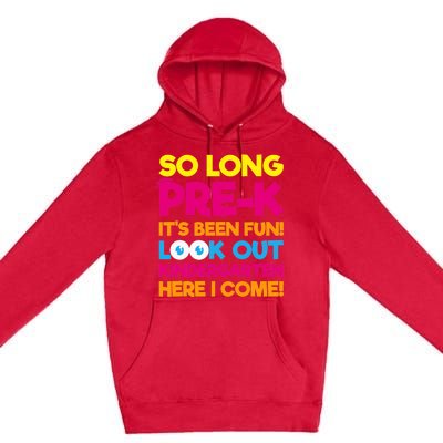 Last Day Pre-K Kindergarten Here I Come Graduation Premium Pullover Hoodie