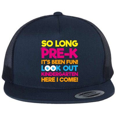 Last Day Pre-K Kindergarten Here I Come Graduation Flat Bill Trucker Hat