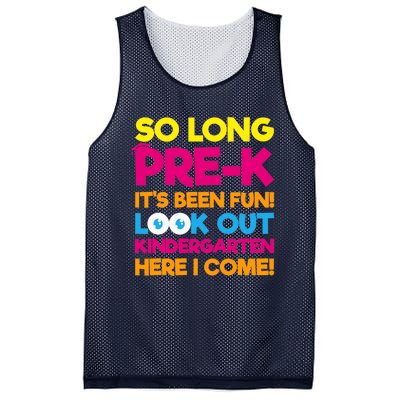 Last Day Pre-K Kindergarten Here I Come Graduation Mesh Reversible Basketball Jersey Tank