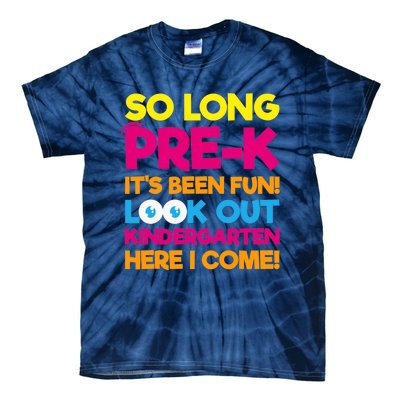 Last Day Pre-K Kindergarten Here I Come Graduation Tie-Dye T-Shirt