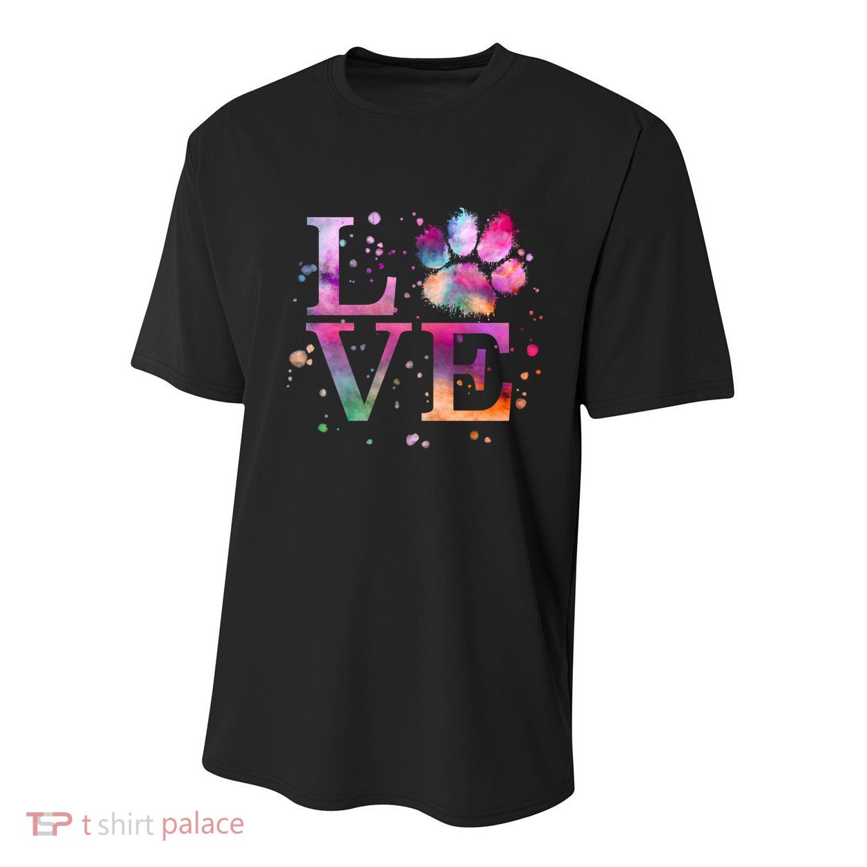 Love Dog Paw Print Colorful National Animal Shelter Week Gift Youth Performance Sprint T-Shirt