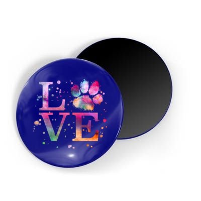 Love Dog Paw Print Colorful National Animal Shelter Week Gift Magnet