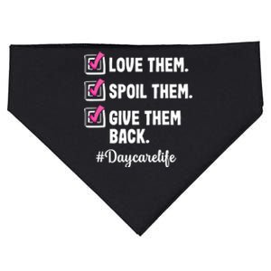 Love Daycare Provider Care Teacher Appreciation Gift USA-Made Doggie Bandana