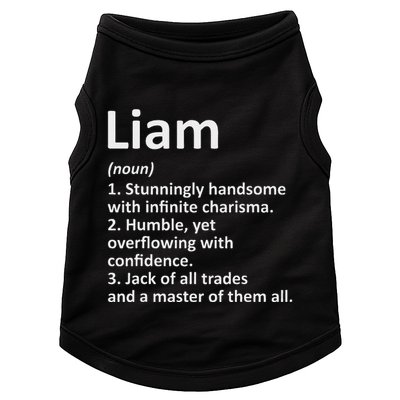 Liam Definition Personalized Name Funny Birthday Gift Idea Doggie Tank