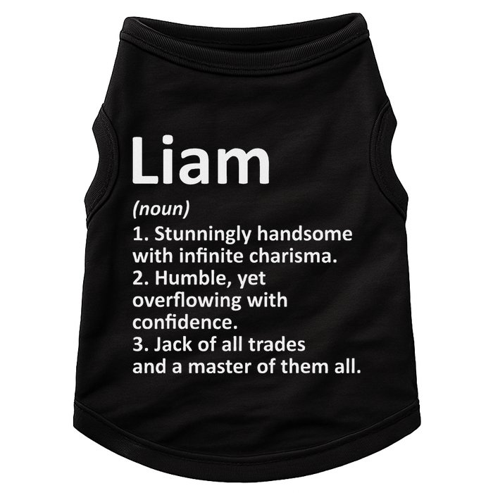 Liam Definition Personalized Name Funny Birthday Gift Idea Doggie Tank