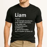 Liam Definition Personalized Name Funny Birthday Gift Idea Performance Shirt