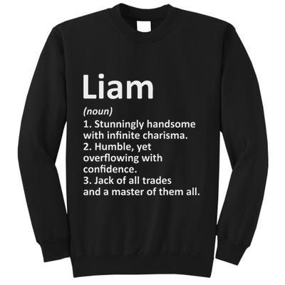 Liam Definition Personalized Name Funny Birthday Gift Idea Sweatshirt