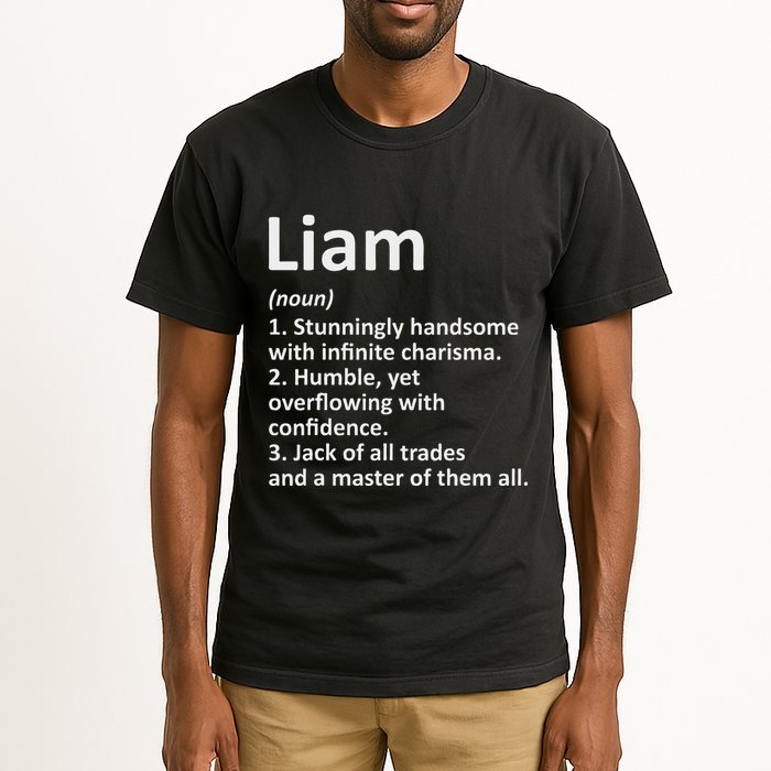 Liam Definition Personalized Name Funny Birthday Gift Idea Tall T-Shirt
