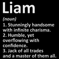 Liam Definition Personalized Name Funny Birthday Gift Idea Impact Tech Backpack