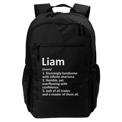 Liam Definition Personalized Name Funny Birthday Gift Idea Backpack