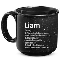 Liam Definition Personalized Name Funny Birthday Gift Idea 15oz Campfire Ceramic Mug