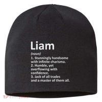 Liam Definition Personalized Name Funny Birthday Gift Idea Sustainable Beanie