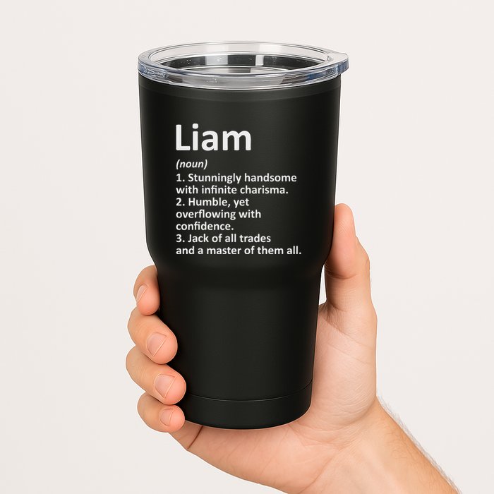 Liam Definition Personalized Name Funny Birthday Gift Idea Tumbler