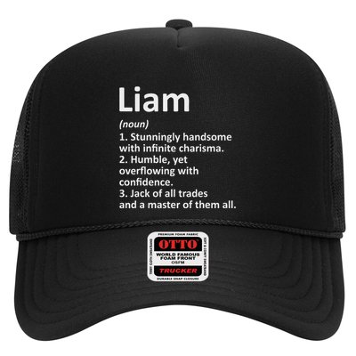 Liam Definition Personalized Name Funny Birthday Gift Idea Trucker Hat