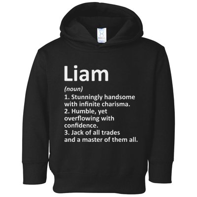 Liam Definition Personalized Name Funny Birthday Gift Idea Toddler Hoodie