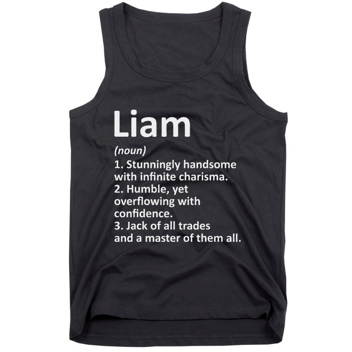 Liam Definition Personalized Name Funny Birthday Gift Idea Tank Top