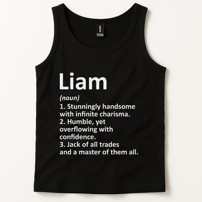 Liam Definition Personalized Name Funny Birthday Gift Idea Tank Top