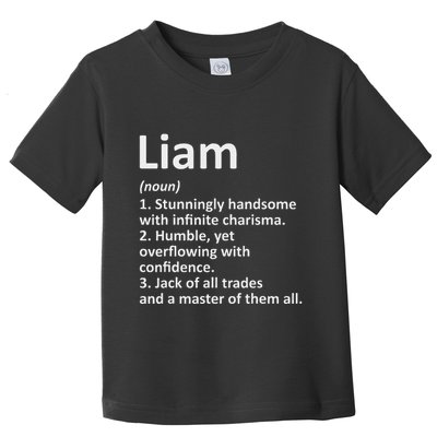 Liam Definition Personalized Name Funny Birthday Gift Idea Toddler T-Shirt